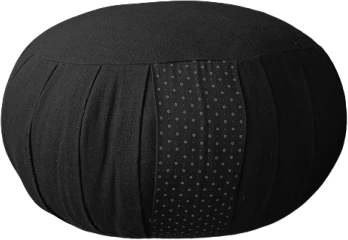 Zafu artisanal de méditation taille M (30 × 15 cm) en kapok naturel — Myokan